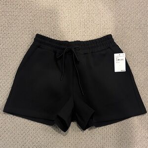 NEW Good American Womens Drawstring Casual Scuba Shorts Size 1 or Small